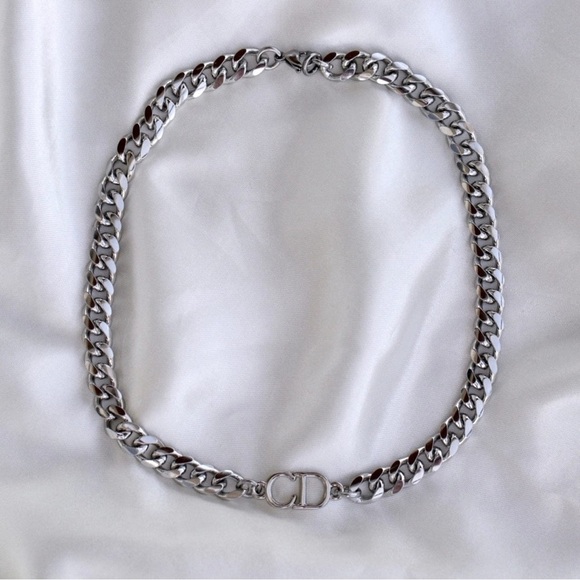 Fancy Stainless Steel stamped Cuban Necklace Bracelet Gold Choker Line - Picture 7 of 11